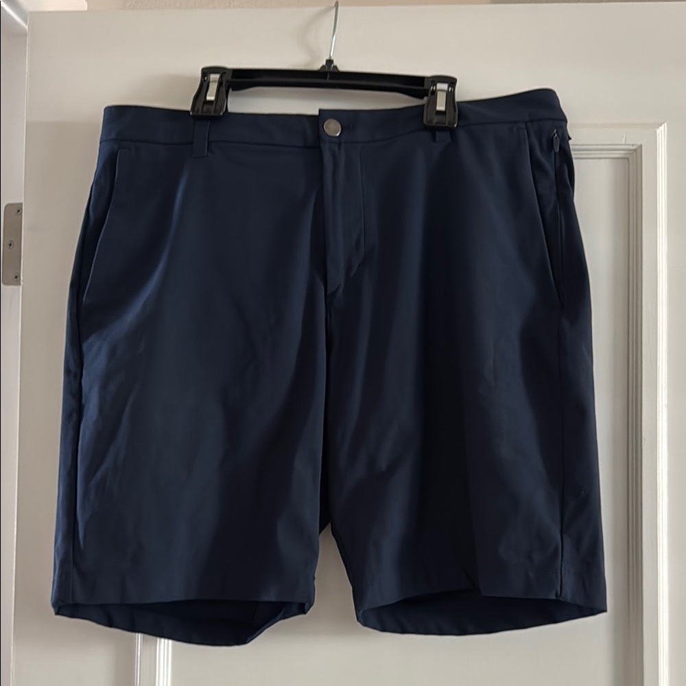 Lululemon Athletica Blue Flat Front Casual Shorts